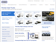 Tablet Screenshot of penskeusedtrucks.com